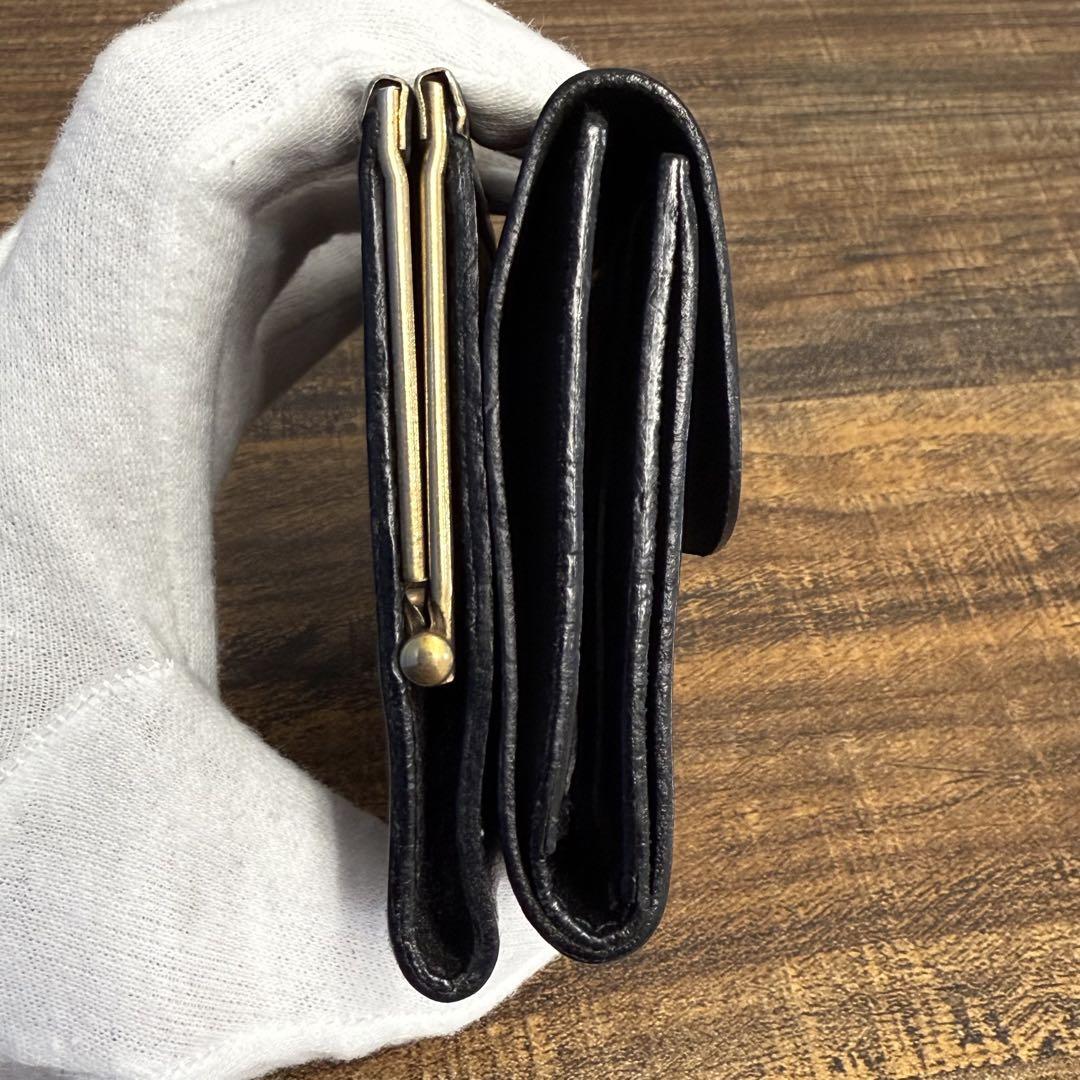IL BISONTE 三つ折り がま口 三つ折財布 ウォレット
