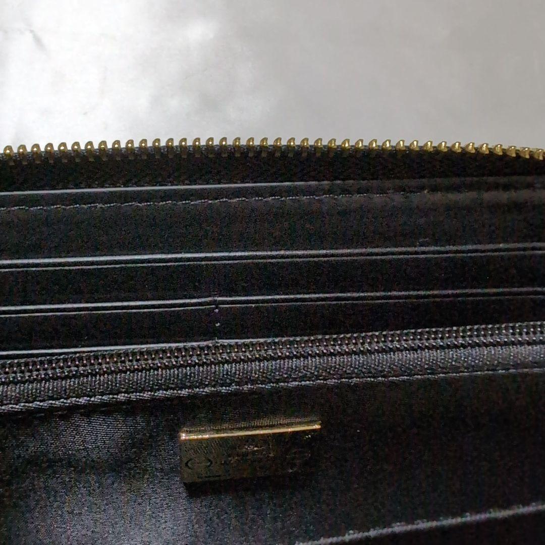 【新品未使用】VivienneWestwood　長財布　ブラックエナメル 新品未使用】ヴィヴィアンウエストウッド エナメル長財布