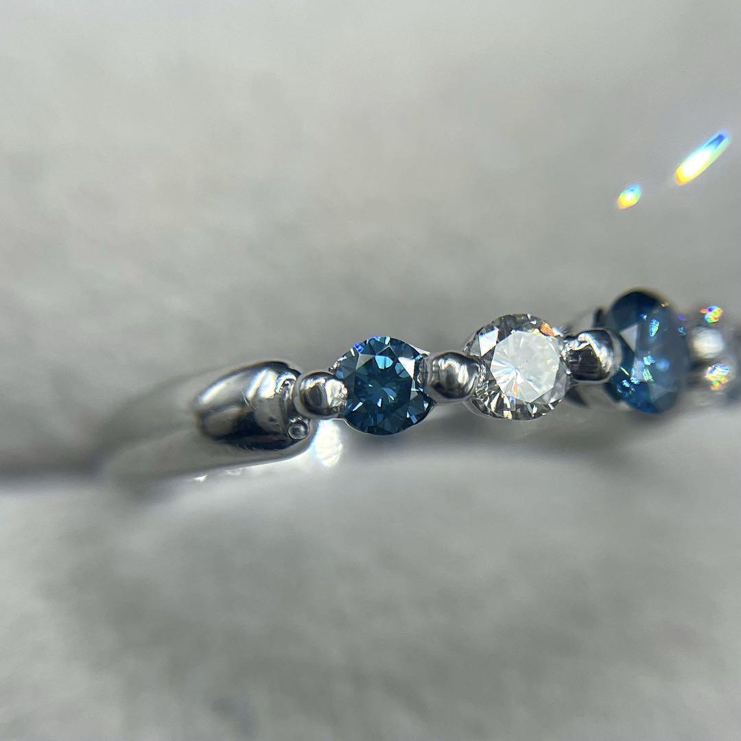 専用JC108★高級 ブルーダイヤモンド0.55ct プラチナ リング