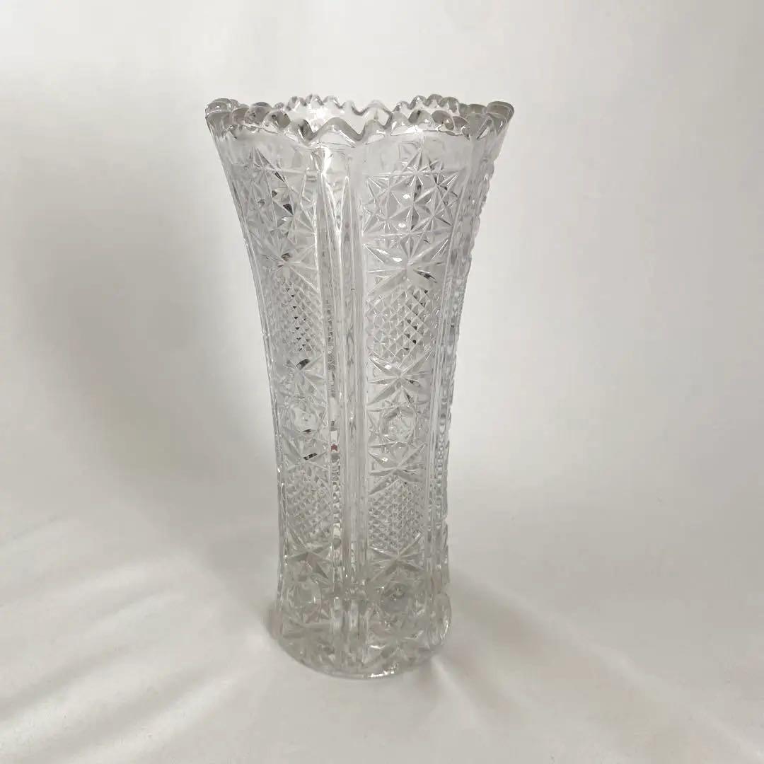 未使用⭐︎ボヘミアンガラス　花瓶 新品未使用】ボヘミア クリスタルガラス 花瓶 - メルカリ