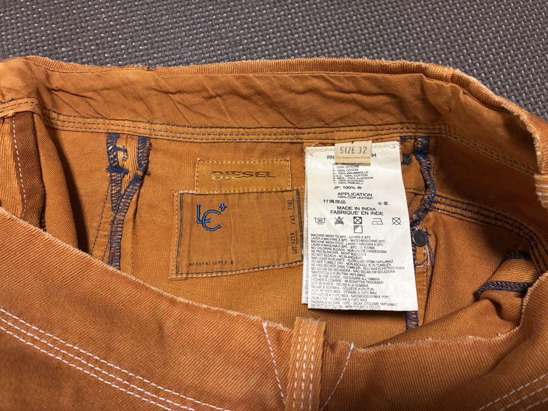 超美品　ディーゼル\"PEARCE\" エプロン付きカーペンターパンツ　size32
