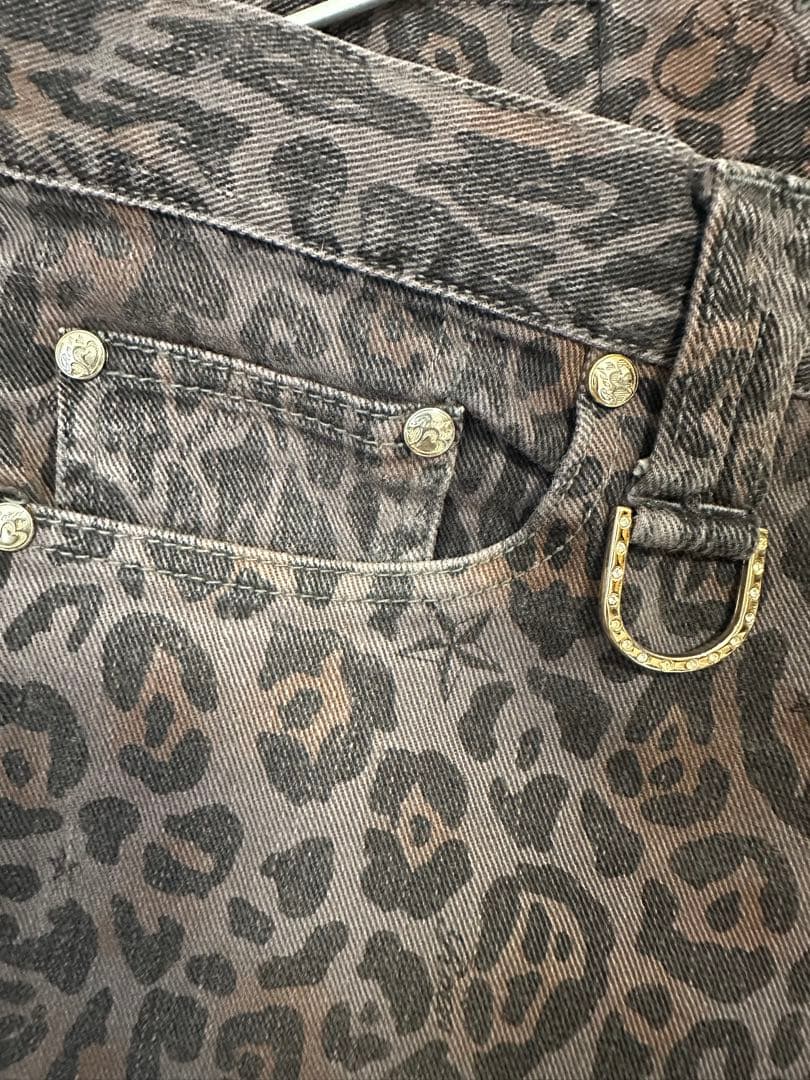 本日限定！Roen ヒョウ柄 スキニーパンツ グレー系