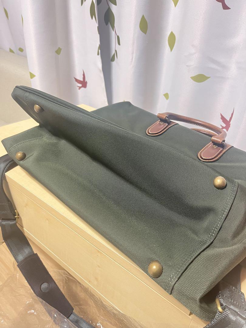 新品 サムソナイト ビジネス ダレスバッグ グリーン カギ付き がま口