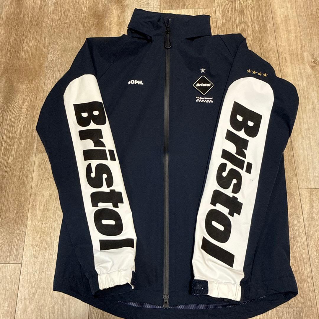 Bristol フード付きナイロンジャケット S ネイビー