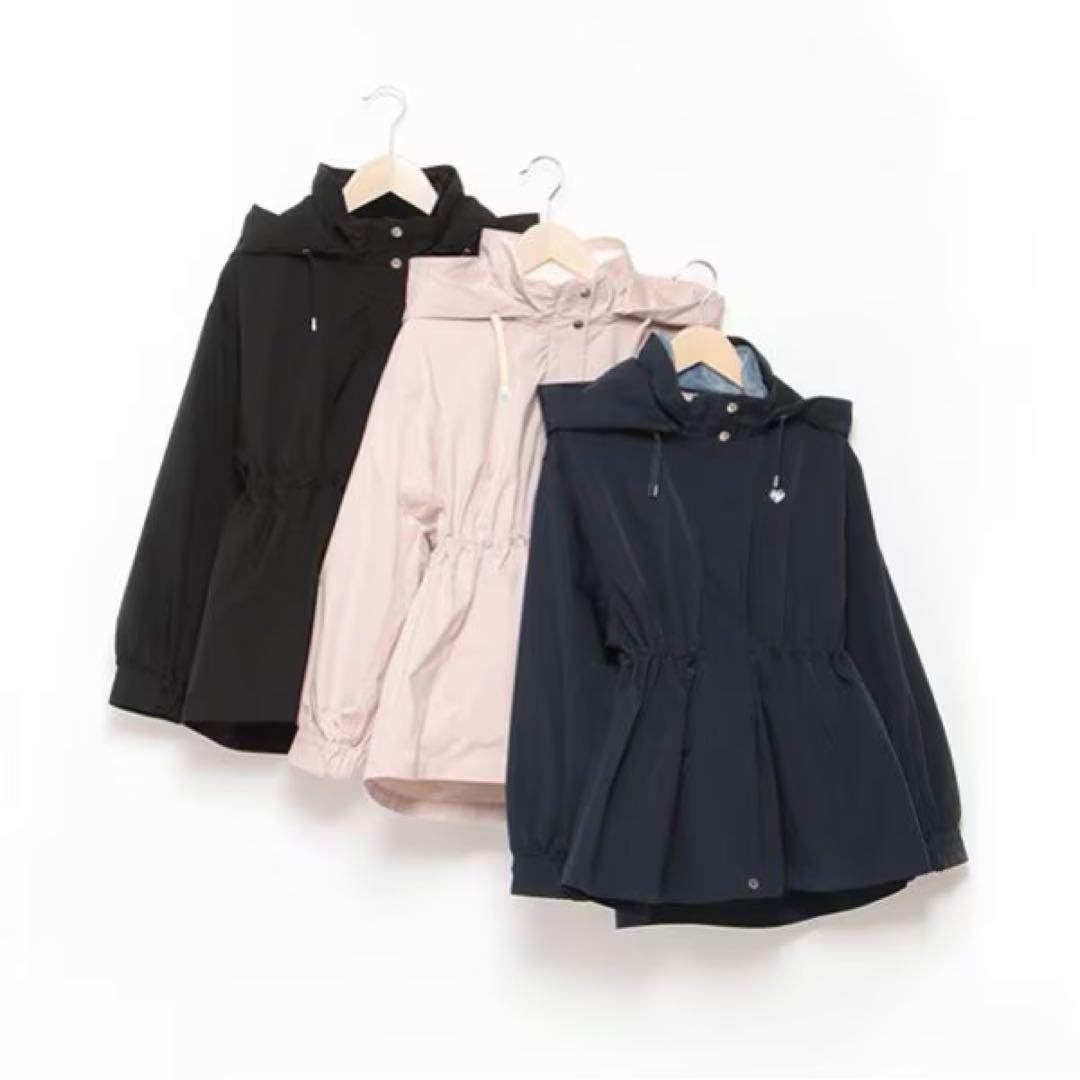 メゾピアノ新品タグ付きふわふわフリースパーカつき3WAY