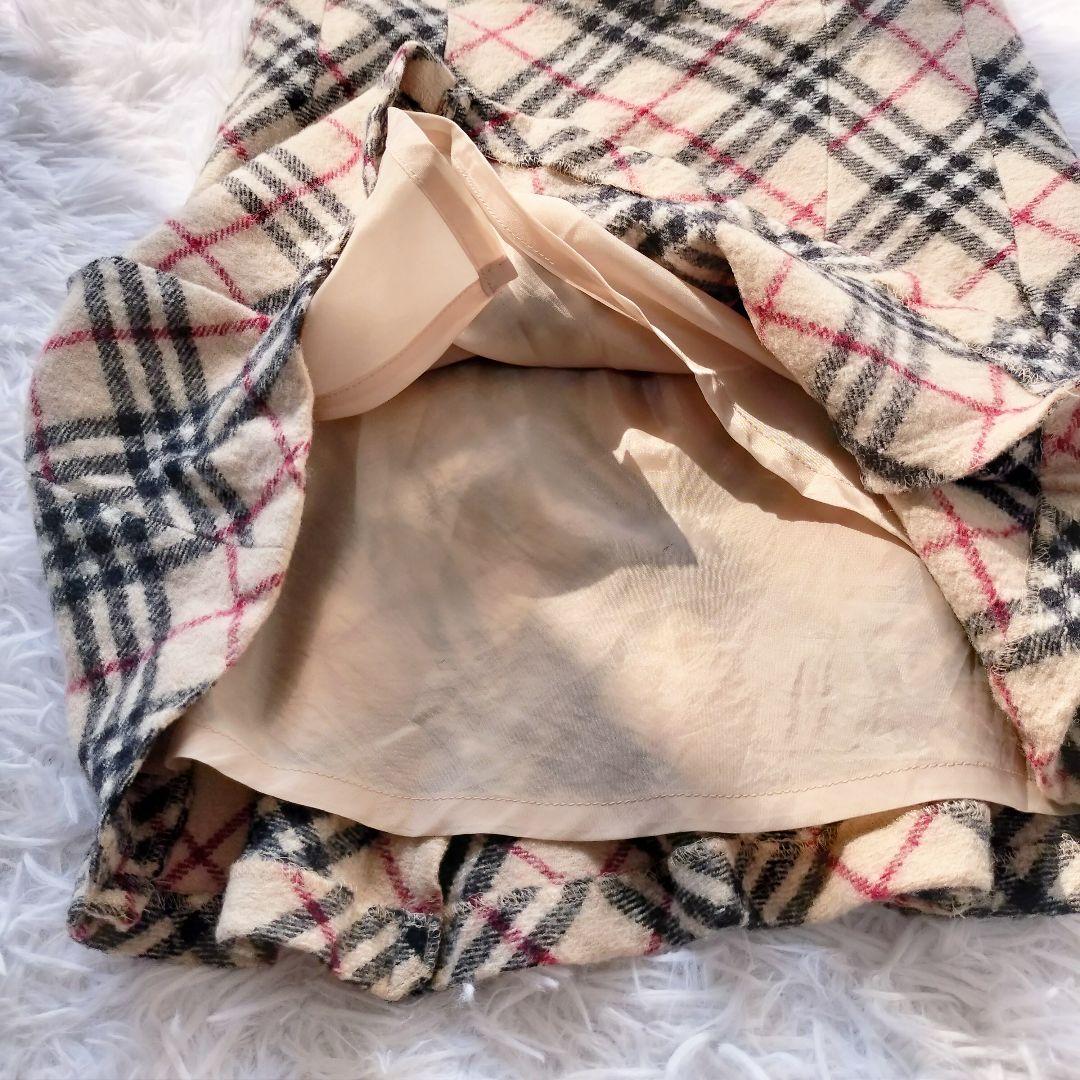 【バーバリーブルーレーベル/BURBERRY】ノバチェック　ミニスカート　フレア