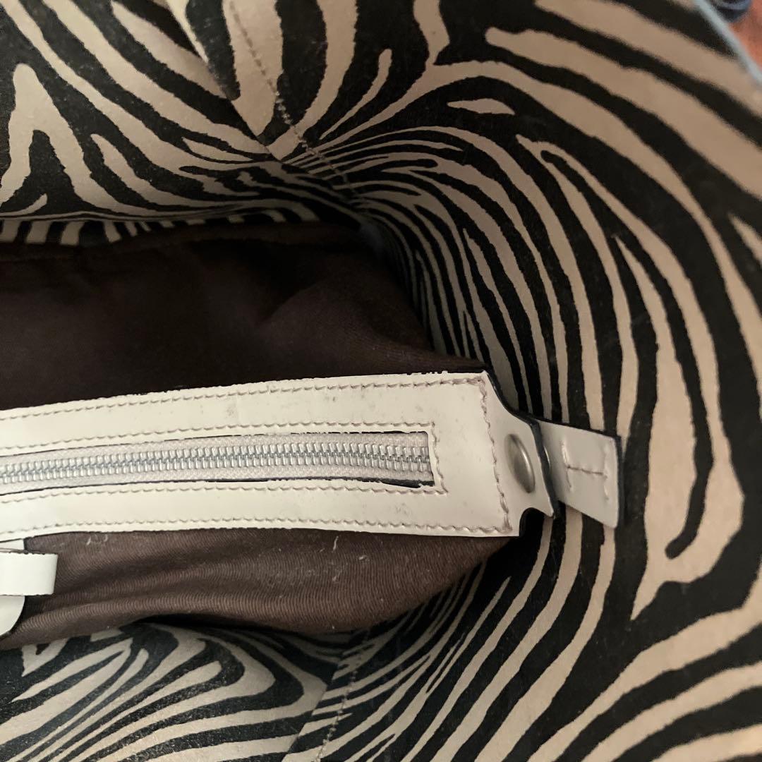 ANAYI 本革トートバッグ 内側ゼブラ柄