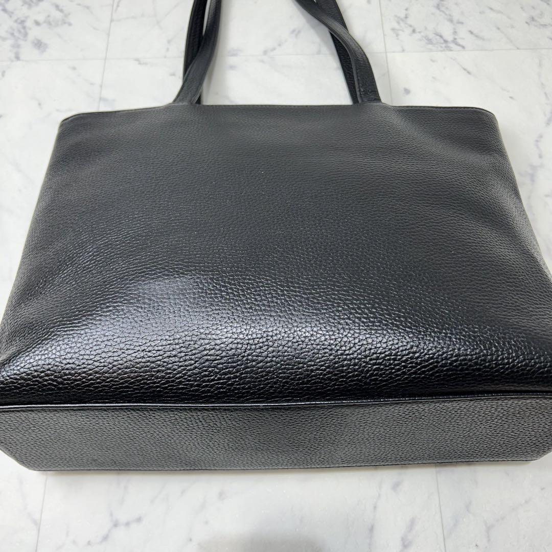 美品【HushTug】レザートート ブラック A4 PC収納  オールレザー