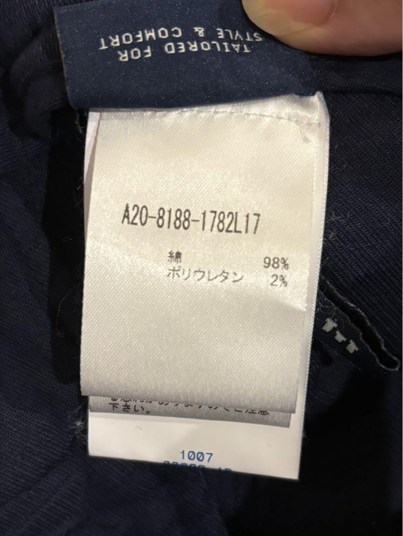 entre amis アントレアミ　チノパンツ　サイズ30 ネイビー