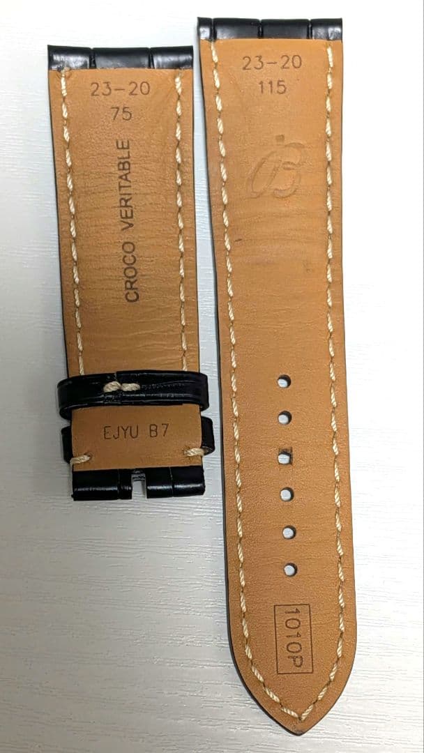 ブライトリング クロコレザーベルト ブラック ブライトリング クロコレザーベルト ブラック