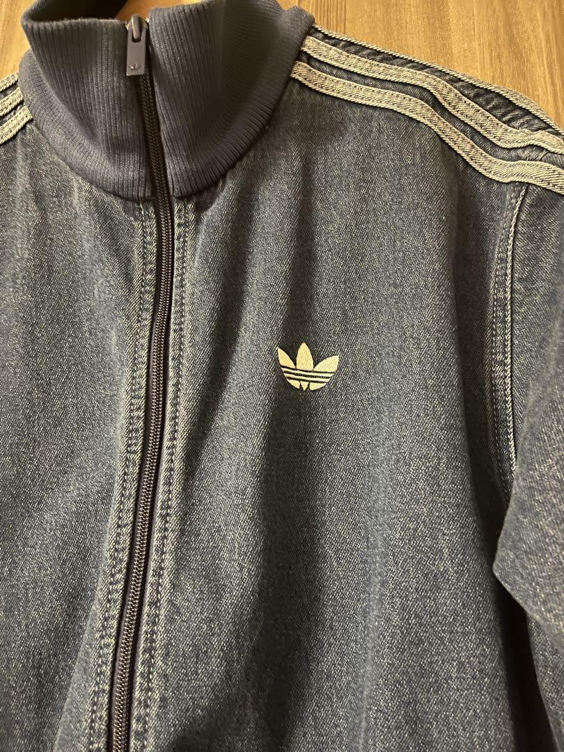 adidas アディカラー デニム ファイヤーバード トラックトップ M