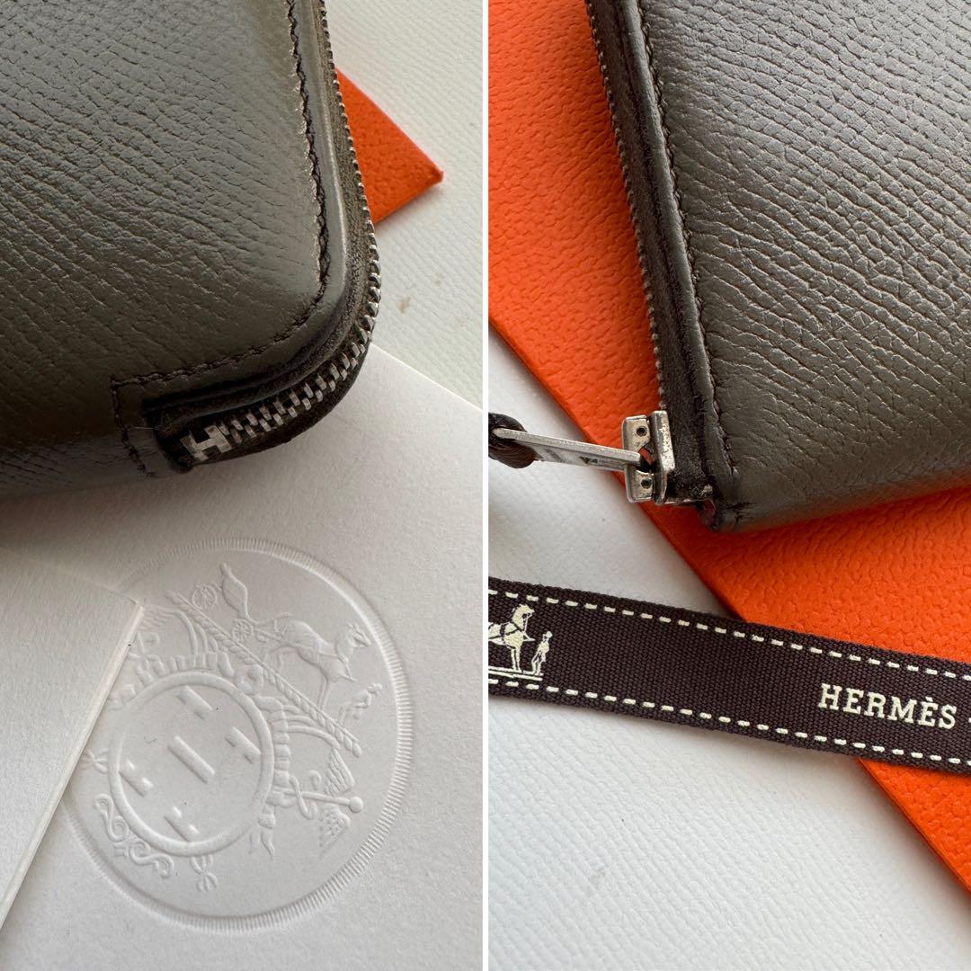【限定価格】 826 HERMES エルメス アザップ シルクイン 長財布