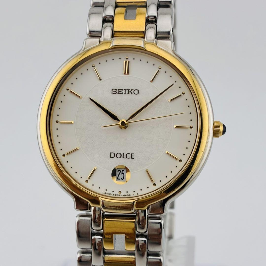 SEIKO DOLCE ゴールド/シルバー 希少】SEIKO Dolce セイコー ドルチェ 腕時計 シルバーゴールド