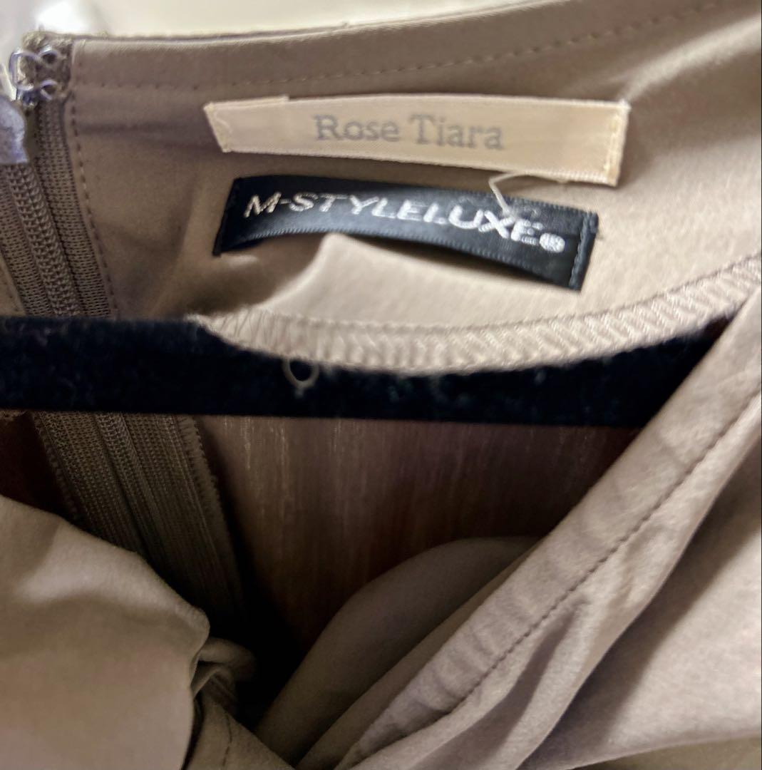 ローズティアラ M-styleluxe 大きいサイズ 50 リボン ワンピース
