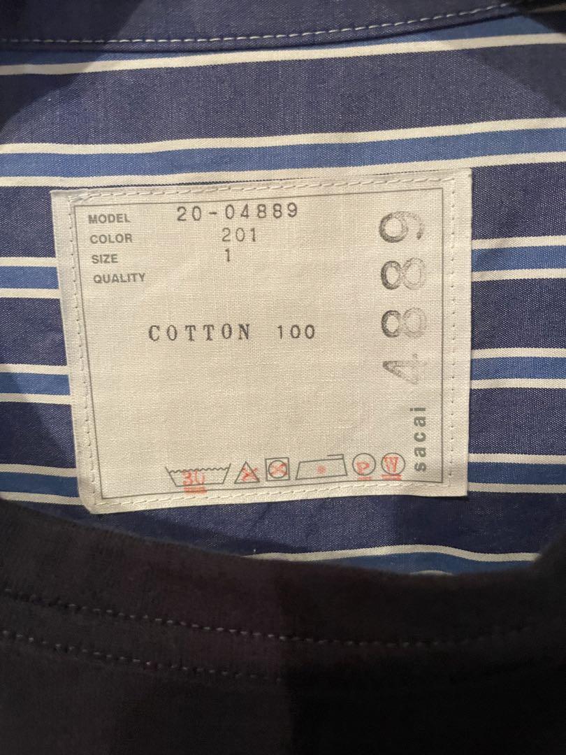 Sacai Tシャツ ネイビー S