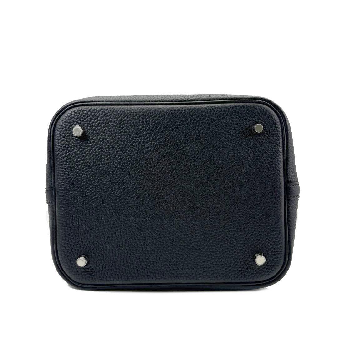 【美品】エルメス ピコタンロック22 MM トリヨン ブラック Z刻印 Q66 画像5