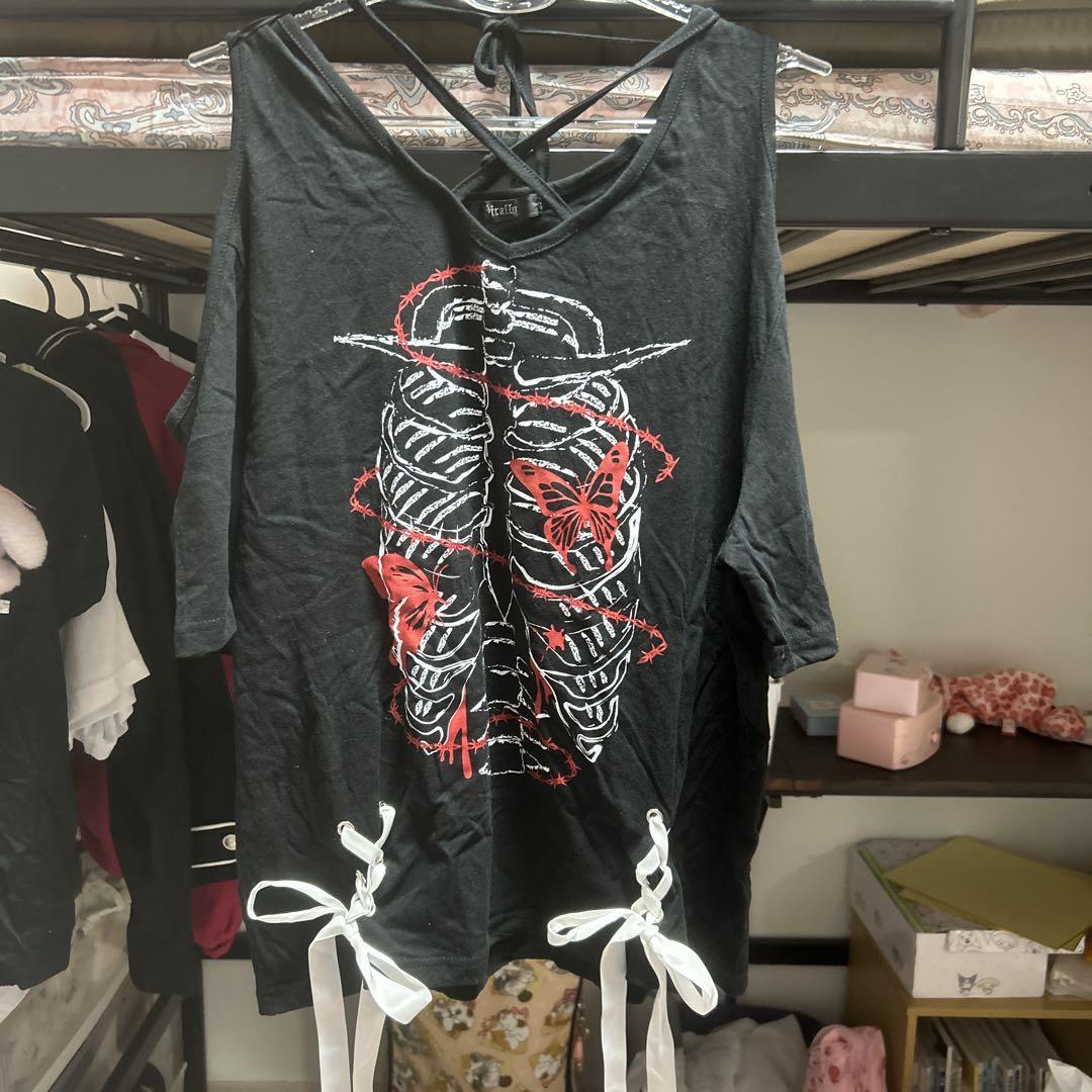 【関税込】 グラフィック プリント 半袖Tシャツ - ブラック グラフィックプリント 半袖Tシャツ ブラック - メルカリ