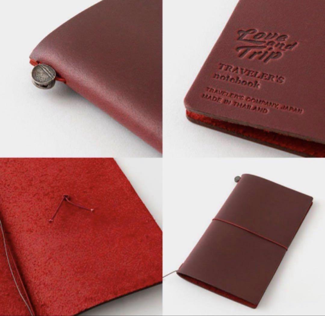 新品 レギュラーサイズ トラベラーズノート LOVE AND TRIP 赤