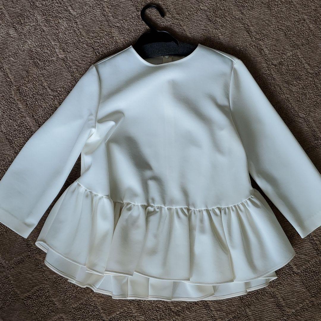 正規品新品⓮ yori コットンストレッチフリルブラウス wdNtG-m47742337072 大得価100%新品