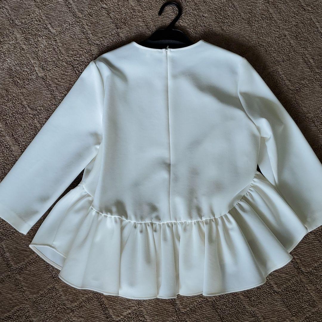 正規品新品⓮ yori コットンストレッチフリルブラウス wdNtG-m47742337072 大得価100%新品