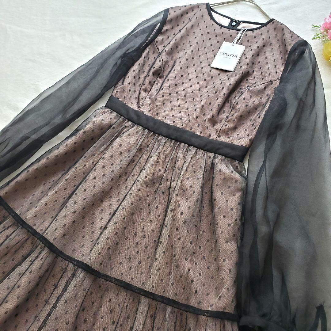 新品✨EmiriaWiz/エミリアウィズ　ドットチュールシアーワンピース　ドレス