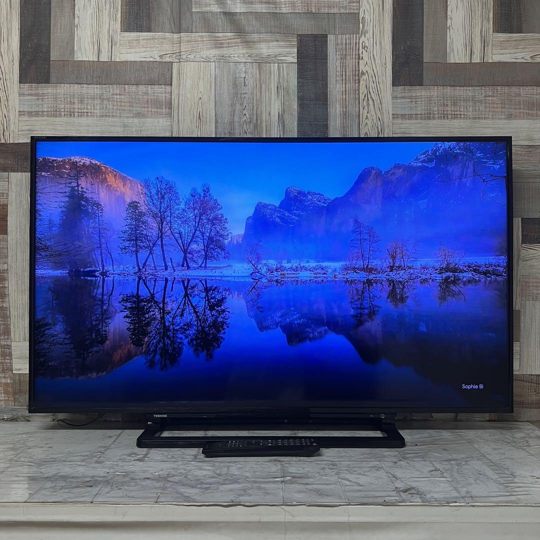 即日受渡❣️全国送料込東芝50型液晶テレビ外付けHDD録画対応