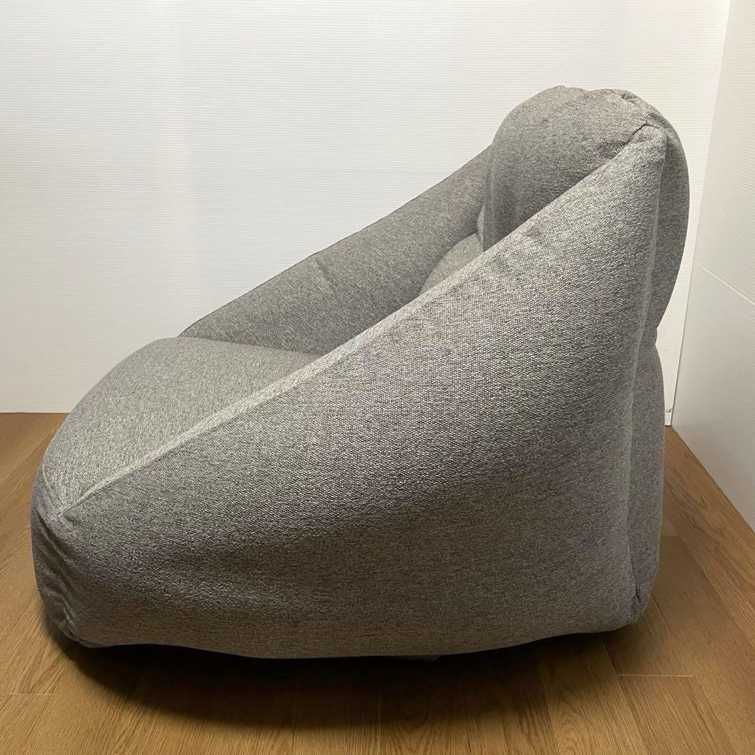 魅力的な 無印良品 空気でできたソファ ソファ ローソファ グレー 1人掛けソファ