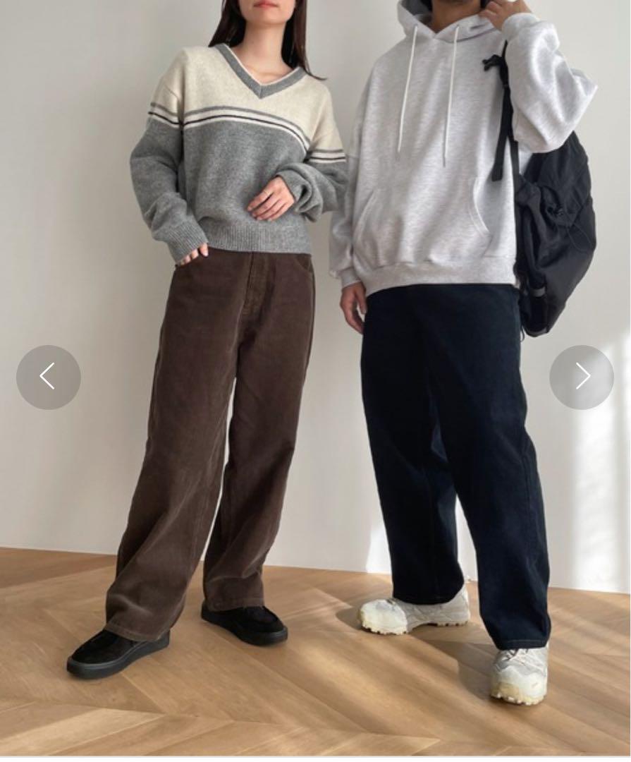 canaljean コーデュロイタックテーパード パンツ