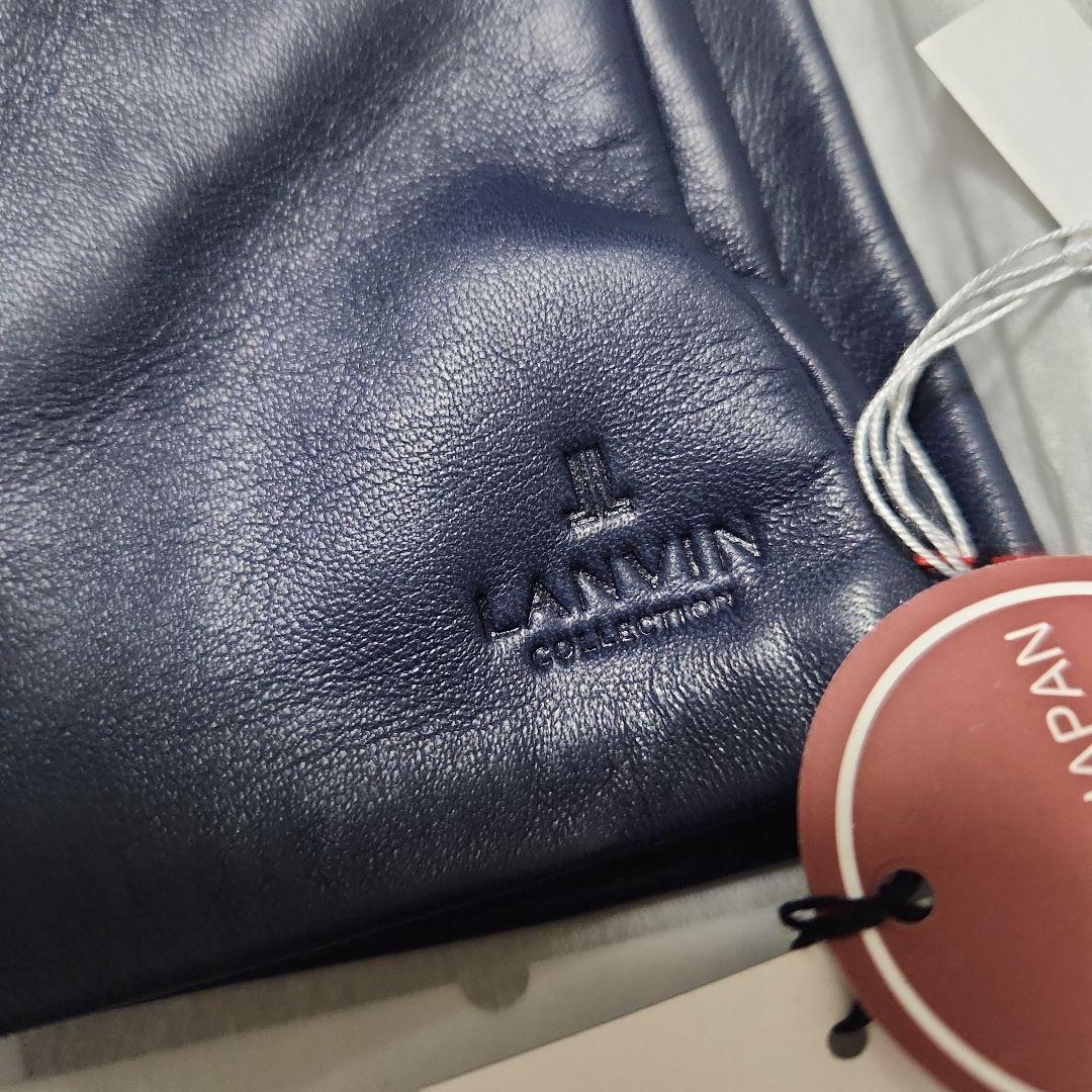 LANVIN 手袋　羊皮　美品 □新品 LANVIN COLLECTION ランバンコレクション 羊革 日本製