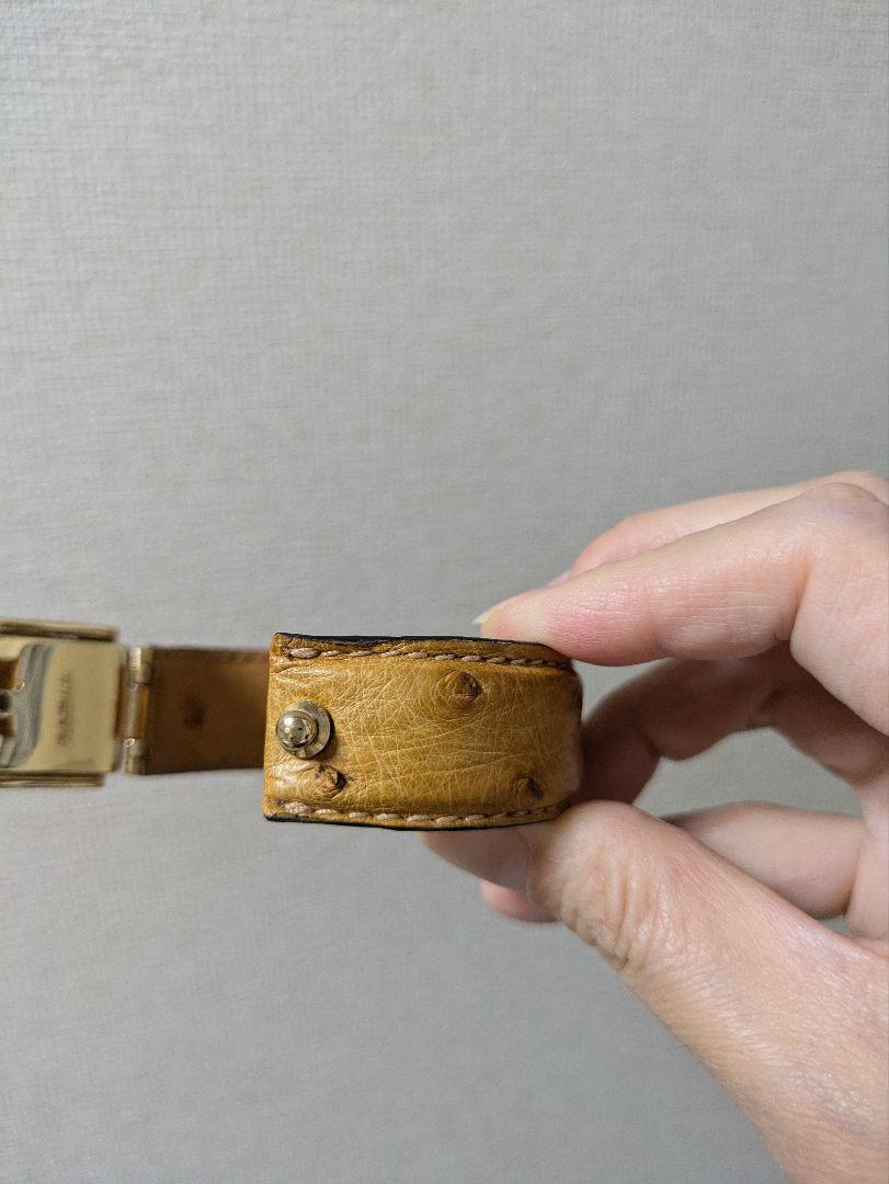 GUCCI グッチ バングル ブレスレット アクセサリー オーストリッチ