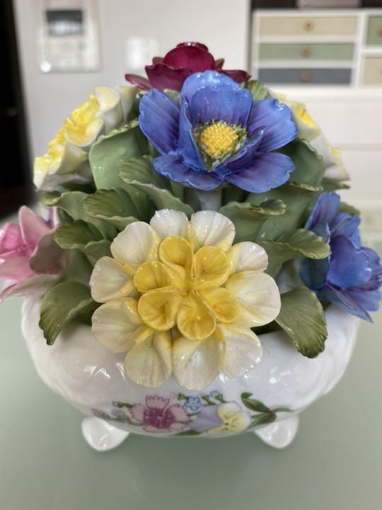 再入荷国産 週末限定値下げ エインズレイ ハワードスプレイ JY2zW-m47754351547 高級陶花 置物 在庫大得価