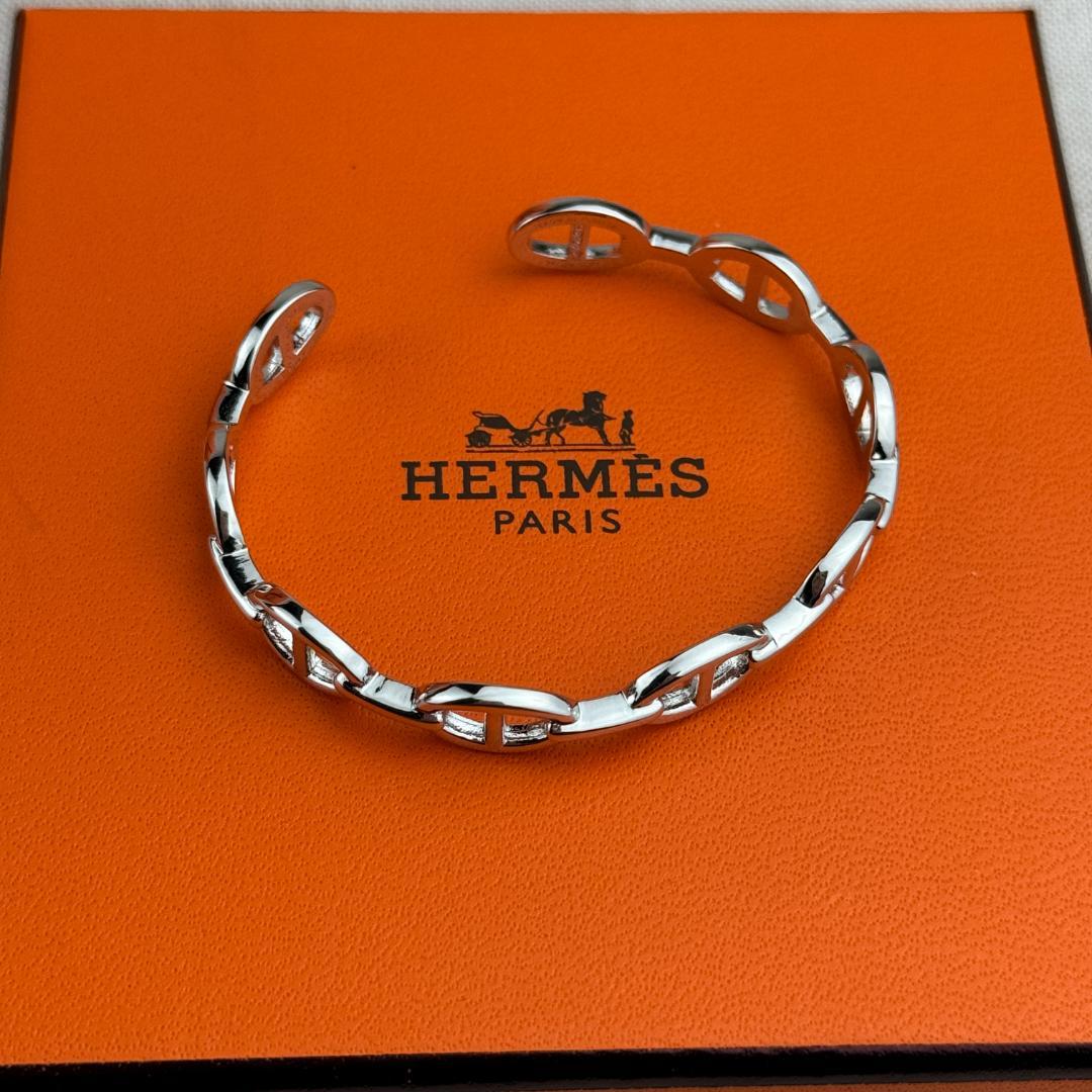 HERMES エルメス シェーヌダンクル・アンシエネMM バングル ブレスレット
