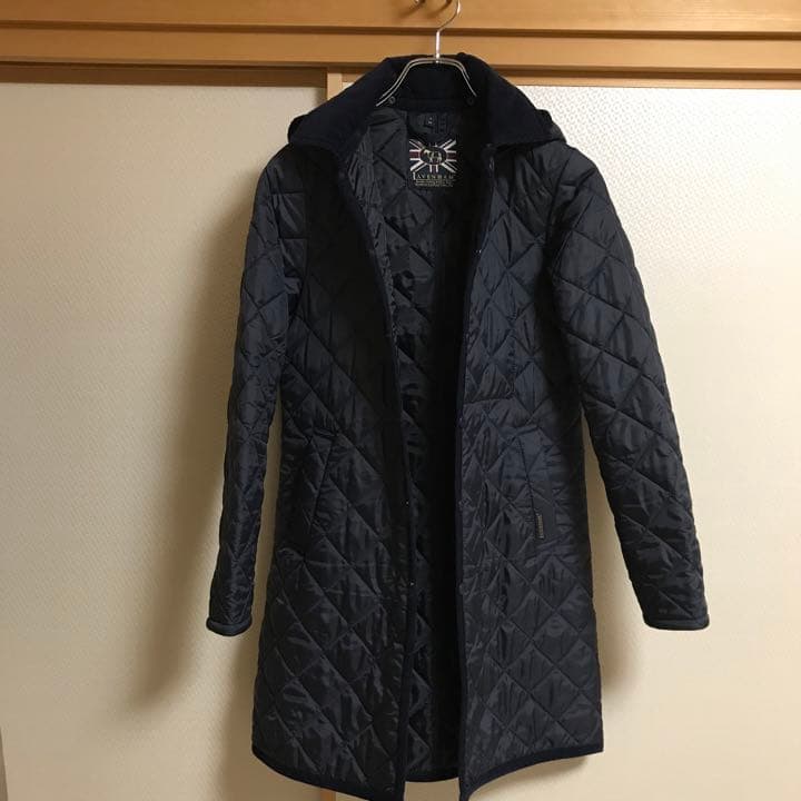 引き出物引き出物ラベンハム キルティングコート イギリス製 ネイビー