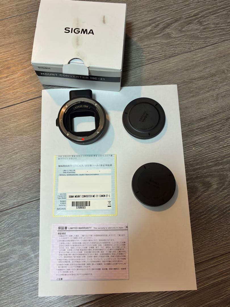 SIGMA mc-21 Lマウント MC21 canon EF EFーL