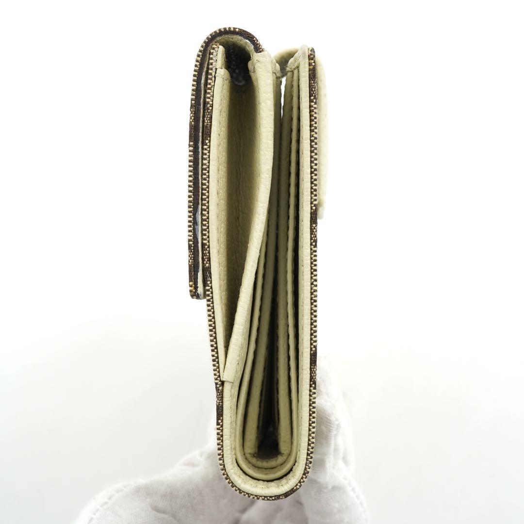 ✨新品未使用・箱ショップカード付き✨　GUCCI ミニ財布　GGライン　シマ