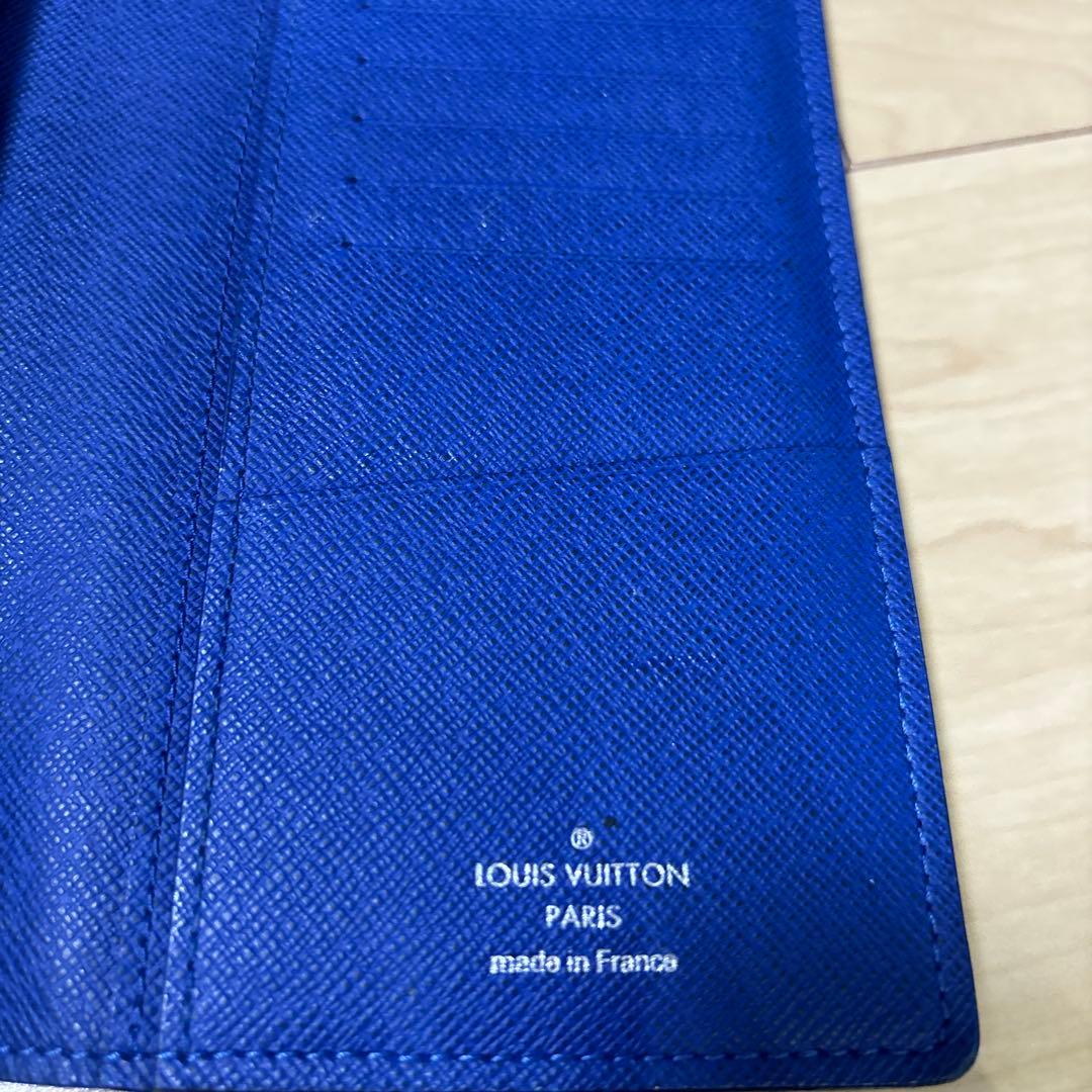 ルイヴィトン　ブルー レザー 長財布