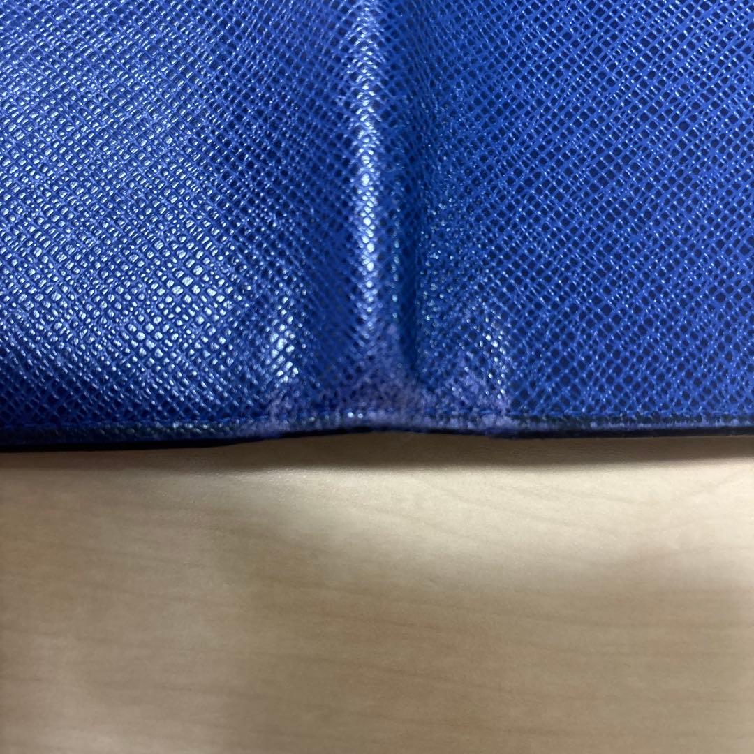 ルイヴィトン　ブルー レザー 長財布