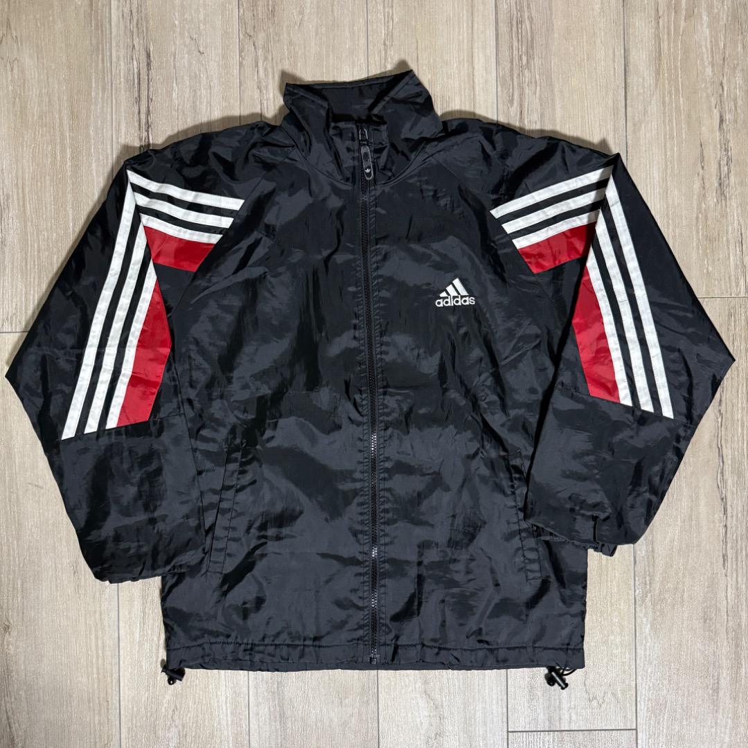 90s adidas アディダス ナイロンジャケット パフォーマンスロゴ