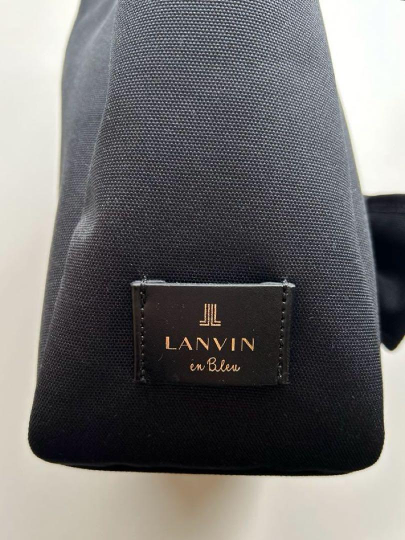 LANVIN en Bleu】マリオン トートバッグ 黒 - メルカリ
