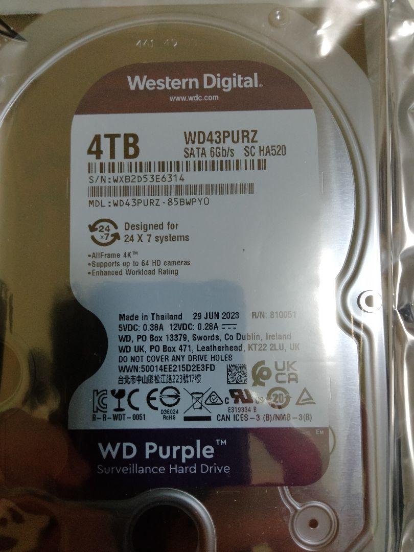 WD WD43PURZ　新品未開封　4TBハードディスク 71caOn4h7yL._UF894,1000_QL80_.jpg