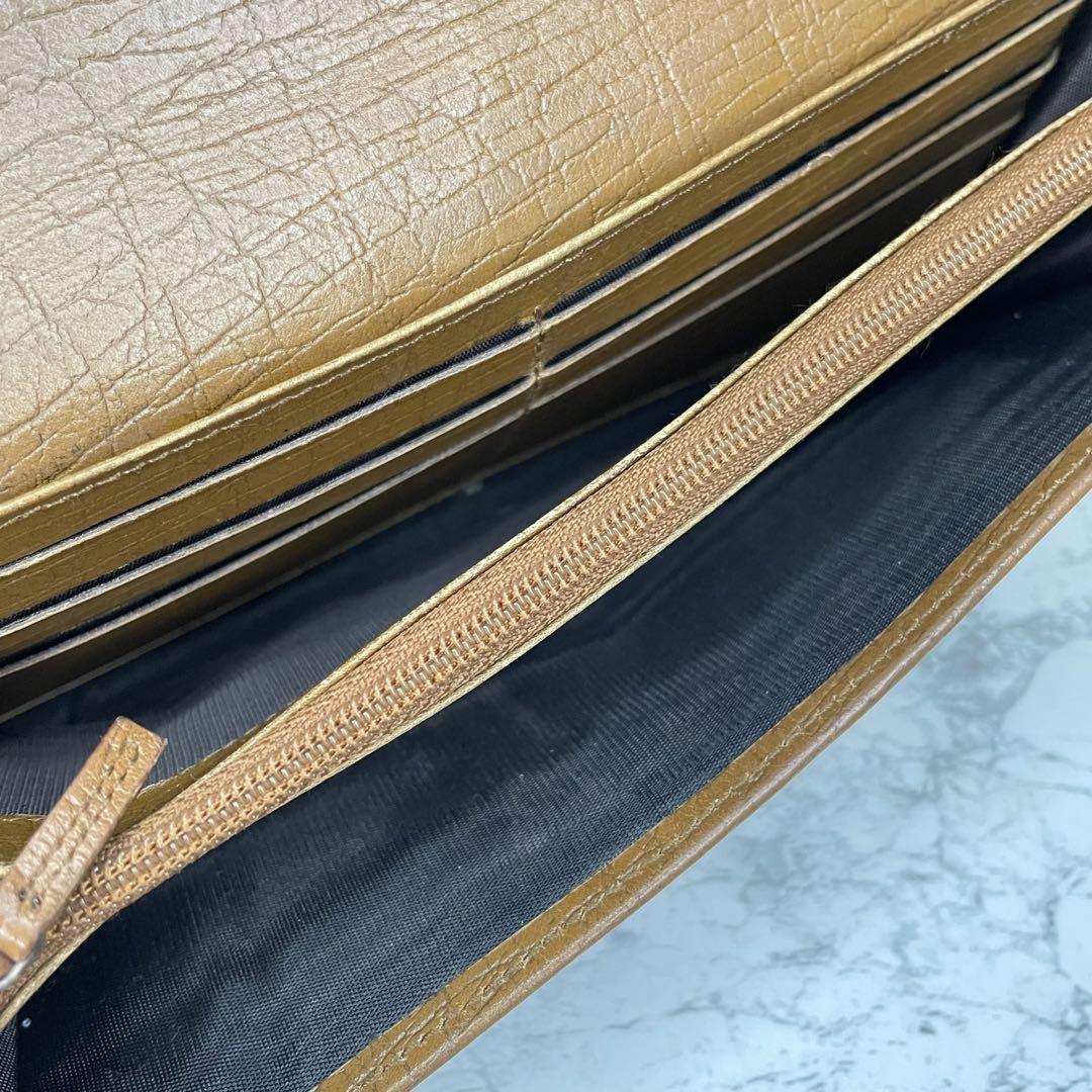GUCCI グッチ　gg柄　長財布　バンブー