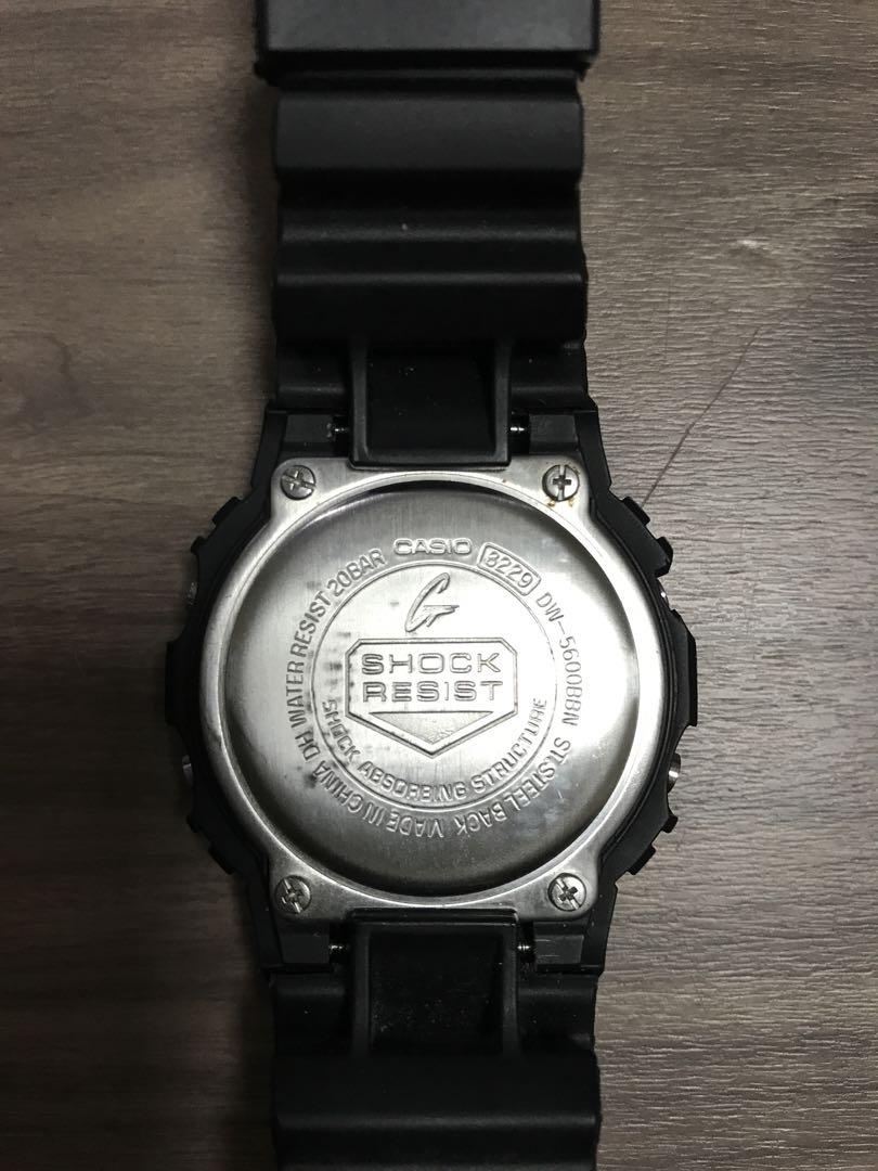 時計 CASIO G-SHOCK DW5600-BBN-1