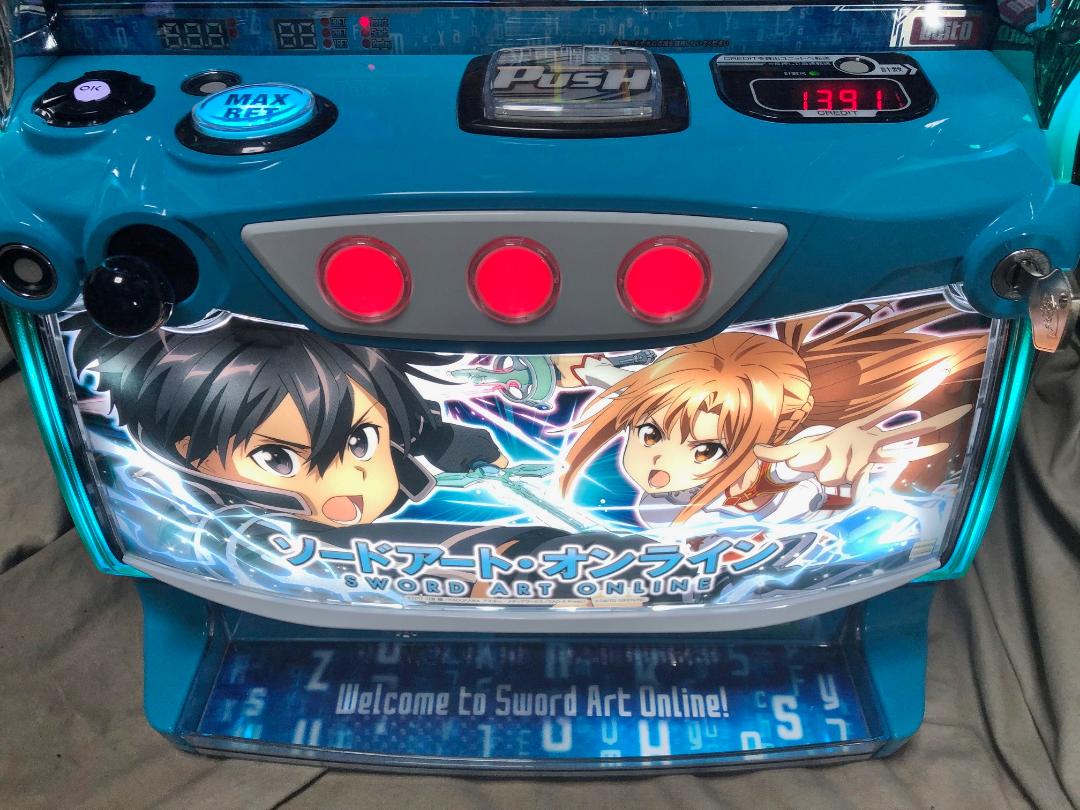 ソードアート・オンライン☆スマスロアダプター取付済　パチスロ実機☆本州送料無料