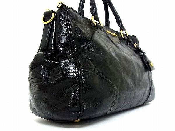 トートバッ Cat様専用 ミュウミュウ 黒レザー トートバッグ SjBqy-m47772532122 正規品 美品 いデザイン