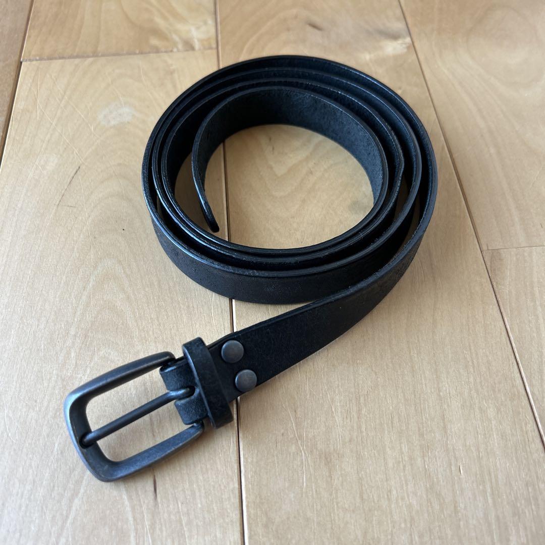 小物 DIGAWEL leather belt black