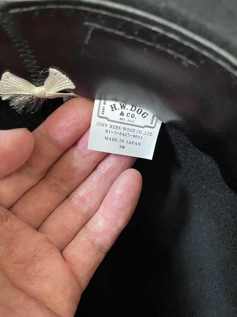 THE H.W.DOG&CO WOOL FRONT-H 黒38