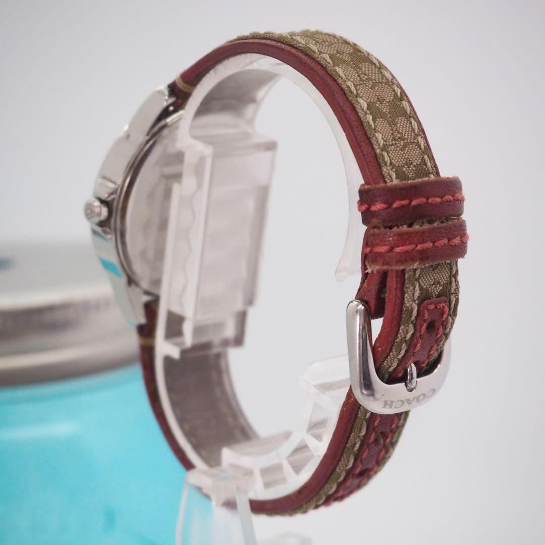 286 COACH コーチ レディース腕時計 シグネチャー デイト付き シルバー