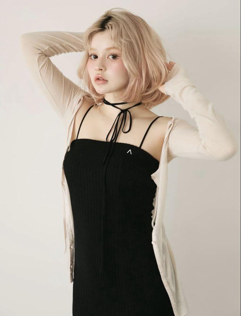 【新品】andmary Fata body dress black