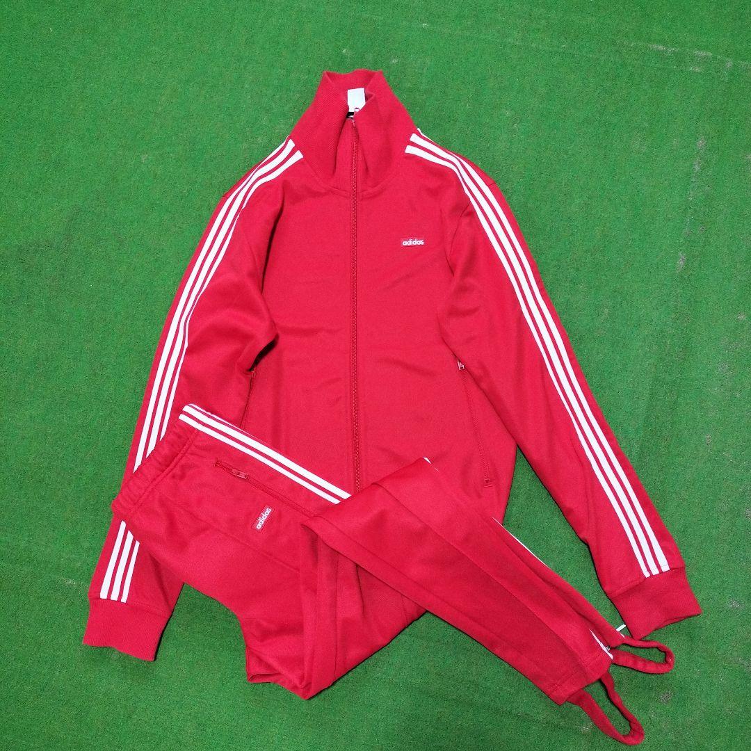 1 レトロ 美品 adidas ジャージ セットアップ レディースS 送料無料