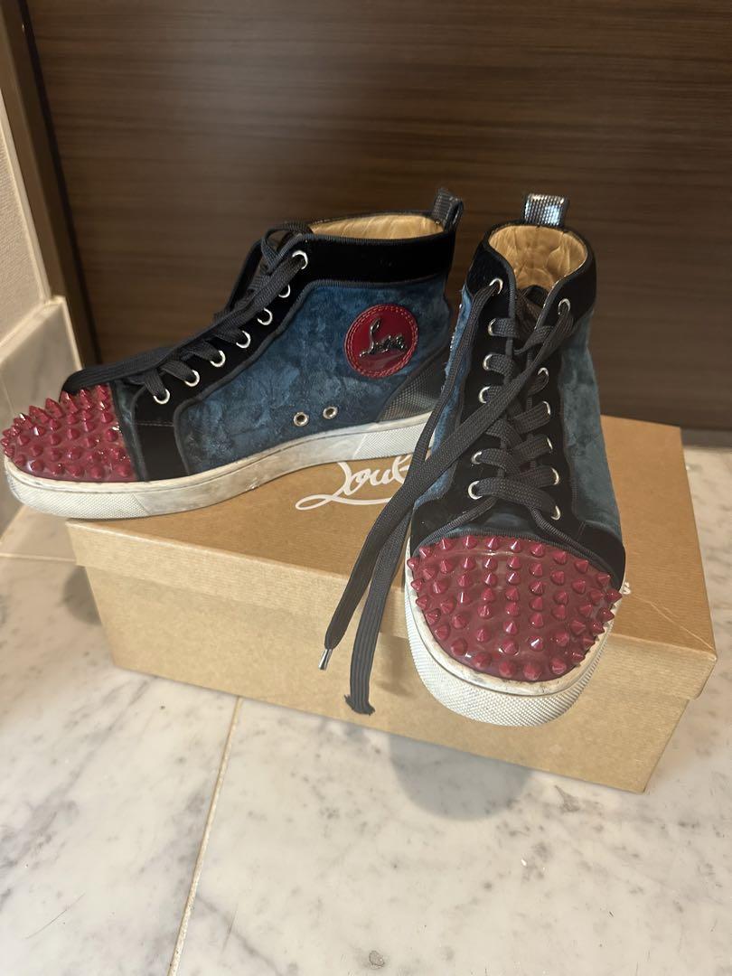 ◆CHRISTIAN LOUBOUTIN◆ルイ スパイク ハイトップ スニーカー◆ Christian Louboutin スパイク付きハイカットスニーカー